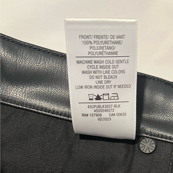 Hudson NWT Cargo Viper Faux Leather Mini Skirt in Black - Picture 10 of 10